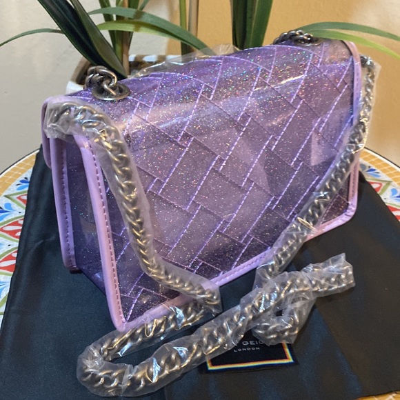 Kurt Geiger London Kensington Vinyl Shoulder Bag - Picture 11 of 13